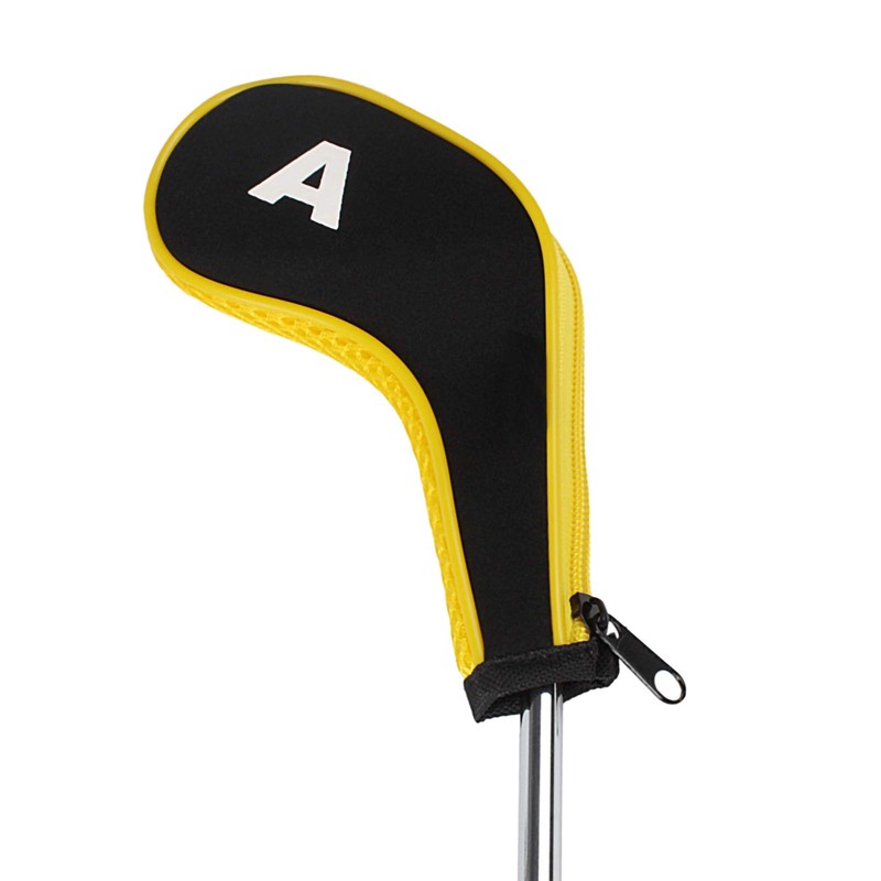 Andux Count Printed Golf Iron Cover with Zipper Long Neck