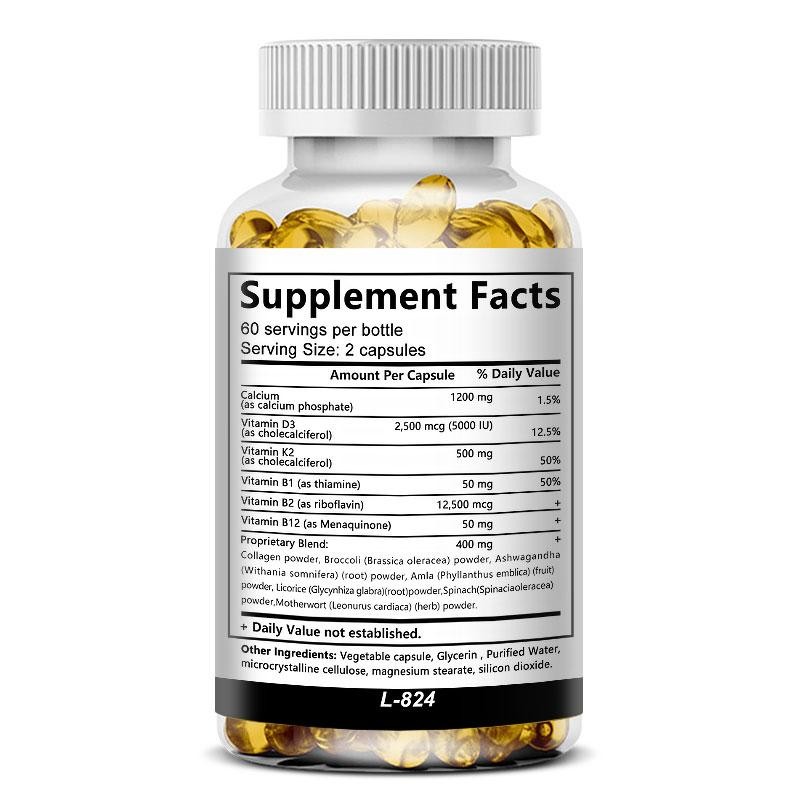 Balincer Calcium D3+K2+B12+Glucosamine Chondroitin 120 Capsules