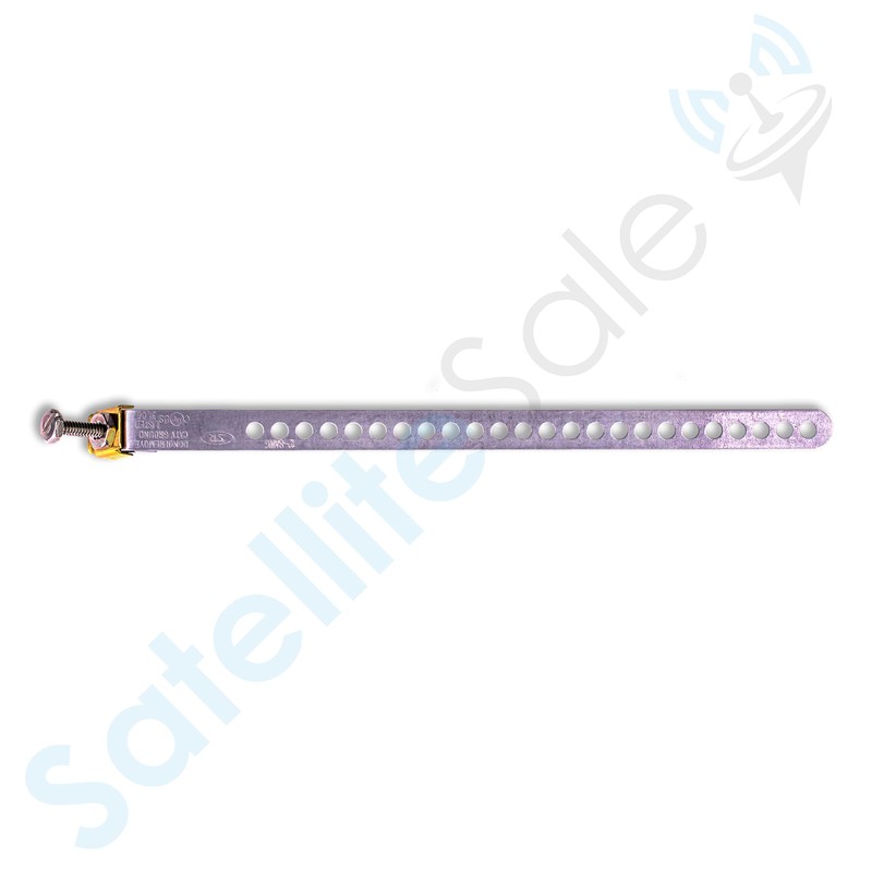 SatelliteSale Galvanized Steel Grounding Strap 9" Flexible and Adjustable Pack
