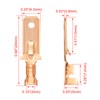 Heschen male spade quick splice crimp terminals 6.3mm crimp connector