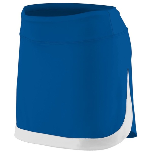 Augusta Sportswear AG2410 Women's Action Color Block Skort, Royal/White, Large