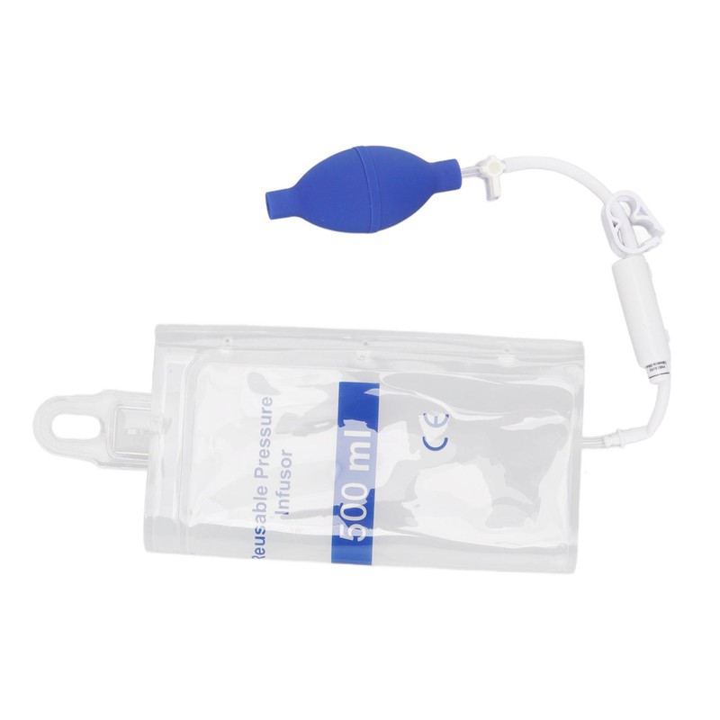 500ml Pressure Infusion Bag Transparent Pressure Infuser Bag for Patient