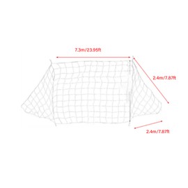 Goal Net, 3.5 m, Goal Net, Football Net, Durable Football Net, Replacement Football Goal Net for Goal Post Frame in Original Size 6X4/8X6/12X6/24X8Ft (24X8Ft)