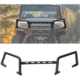 KUAFU Front Brush Guard Compatible with 2018-2025 Polaris Ranger XP 1000 / Crew XP 1000 / Ranger 1000 / Ranger 1000 Replacement for 2882531 Upper Bumper Protector Accessories Steel