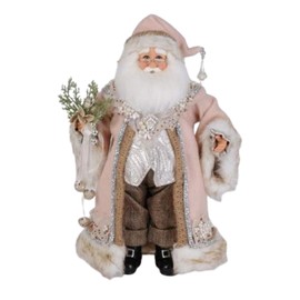 Karen Didion Rose Santa Figurine, 17 Inches, CC16-229