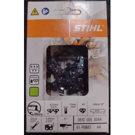 Stihl OEM Chain 61PMM3 44- 12" BAR 3/8" P, .043" G 3610 005 0044