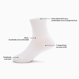 MINI PANDA - Calcetines para niña pequeña, calcetines para niñas, paquete de 9 pares, 9 Pares-Blanco2, 5-8 años