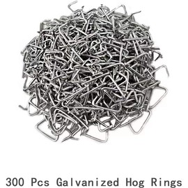 Hog Ring Pliers Set Straight, 300 pcs Hog Rings, Professional Upholstery Installation Kit Tool