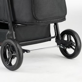 Rear Stroller Wheel for Zoosky Medium Pet Stroller, 1 SET, Black