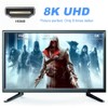 NFHK HDMI macho a HDMI 2.1 hembra, plano, horizontal, 90