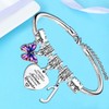 Inspirational Bracelet with Initial You Are Awesome Bracelet Butterfly Charm