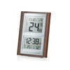 ADESSO(アデッソ) デジタル日めくりカレンダー電波時計 温度湿度表示・アラーム機能・記念日表示 文字が見やすい大画面 おしゃれな木目調 置き掛け兼用 電子カレンダー 認知症 高齢 服薬