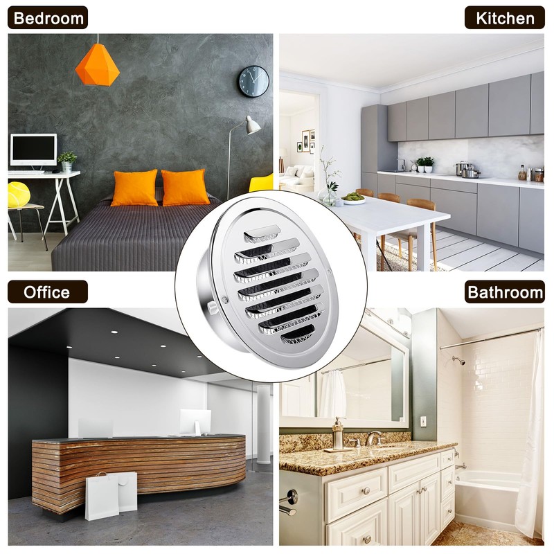 Zonon 36 Pcs 4 Inch Soffit Vents Round Vent Cover