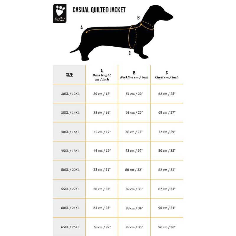 Hurtta Casual Quilted Jacket Dog Coat, River, 20XL