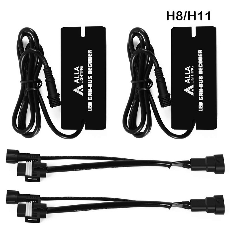 Alla Lighting H8 H9 H11 CANBUS Decoders for Anti Flicker
