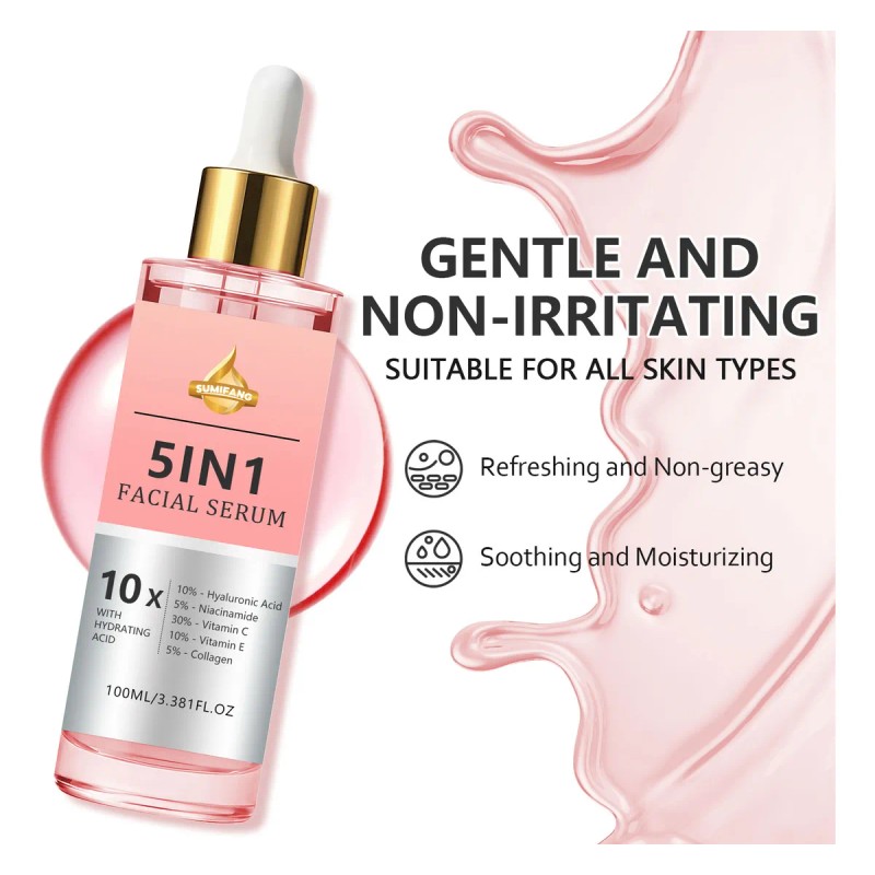 Sumifang 5 In 1 Facial Serum With Hydrating Acid 10x-100ml