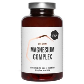 Magnesium Capsules Pack of 120 – High Dose with 378 mg Magnesium Per 2 Capsules – Organic Magnesium Citrate with High Bioavailability – No Fillers & Vegan – by nu3