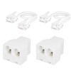 Uvital Phone Jack Splitter, Phone Line Splitter for Landline Telephone,