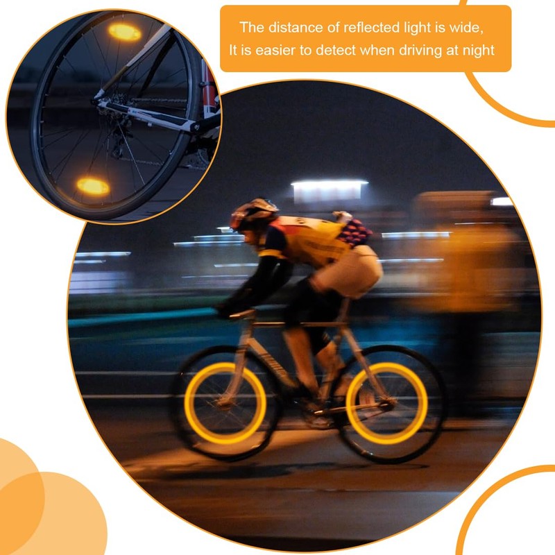 EIHI Pack of 6 Bicycle Reflectors Cat Eyes to Improve