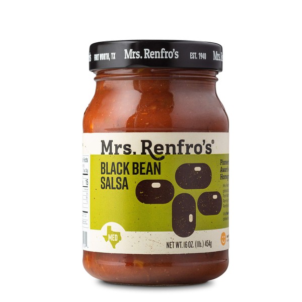 Mrs. Renfro's Black Bean Salsa, 16 oz (6 Pack)
