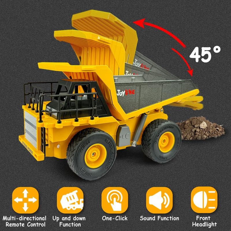 Remote Control Alloy Excavator and Truck, best gift for boys,