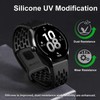 WOCCI 18mm Breathable Hollow Silicone Watch Band, Quick Release, Replacement