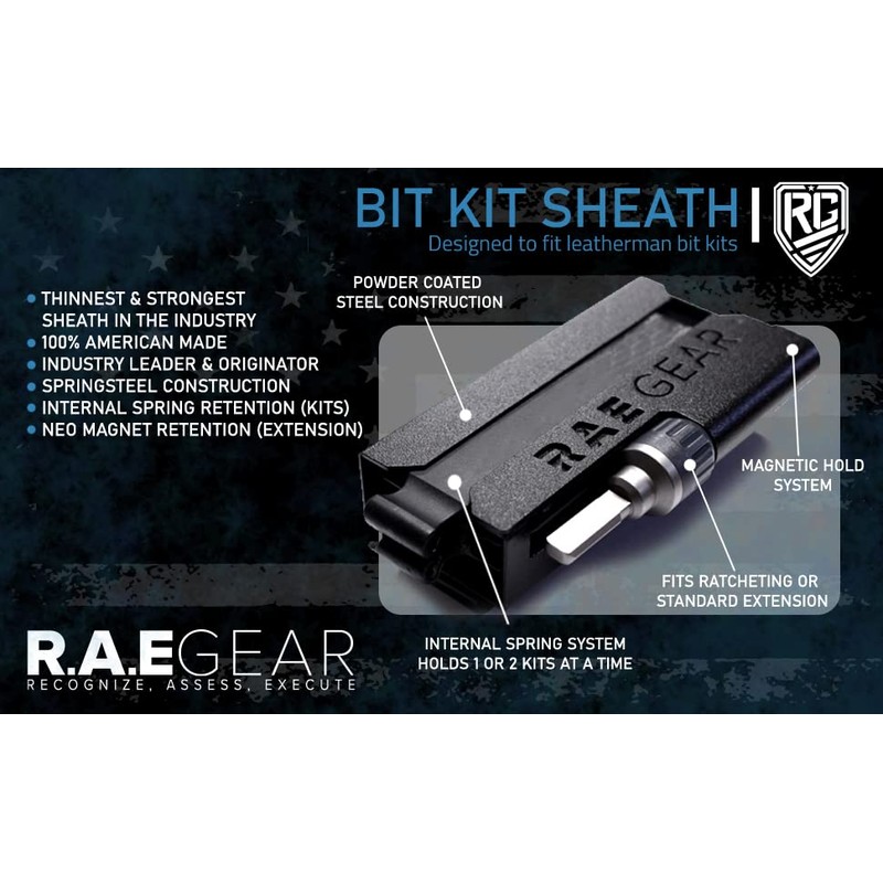 RAE Gear Sheath Compatible with Leatherman BIT KIT + RATCHETING