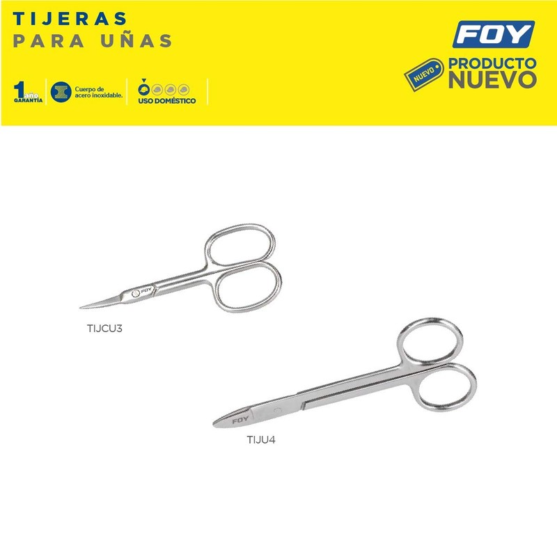 Foy TIJU4 Tijeras para uñas 4-1/2"