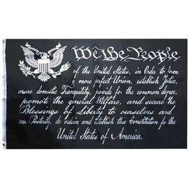 3x5FT Flag WE THE PEOPLE Preamble Constitution Patriot American Liberty US Decor