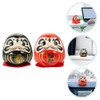 Zerodeko Zerodeko 2 Pieces Japanese Zen Ceramic Daruma Dolls, Symbol