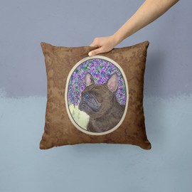 Caroline's Treasures SS8676PW1414 French Bulldog Decorative Canvas Fabric Pillow, Large, Multicolor