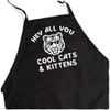 ApronMen, Cool Cats and Kittens Adjustable BBQ Apron for Men,