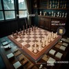 BIVOMON Magnetic Wooden Chess Set 15" Unique Chess Board Game