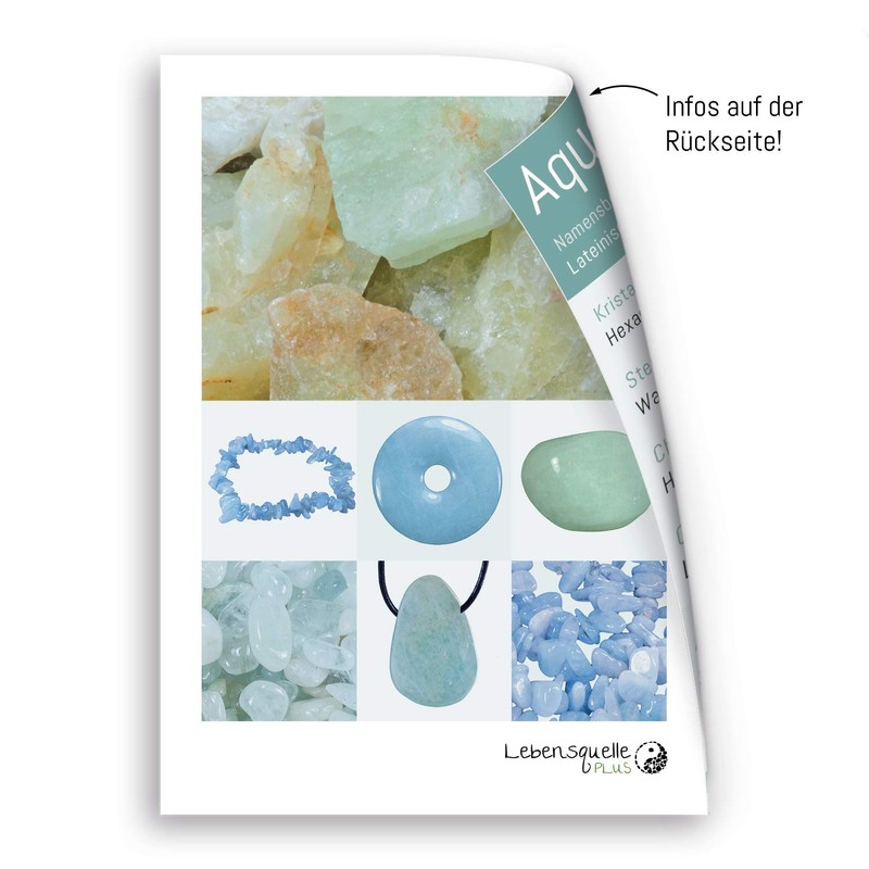 Lebensquelle Plus Aquamarine Chip Chain | Endless without Clasp |