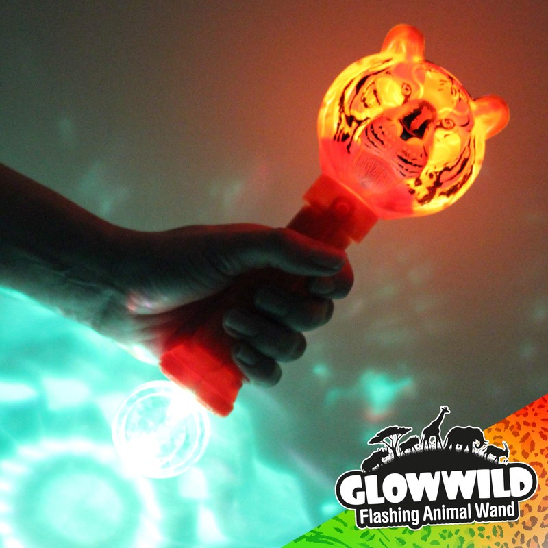 Glow Wild Flashing Animal Wands (Tiger)
