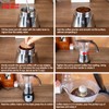 DITOSH Electric Moka Pot 6 Cup 300ml Plastic Transparent Stovetop