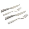Weber 17077 Deluxe Steakbesteck Set, 4-teilig, Edelstahl, gezahnte Klinge, Silber