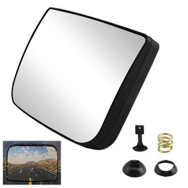 Heated Lower Convex Mirror Glass Compatible with 2008-2017 Freightliner Cascadia Mirror TL-28717A TL28717A Wide Clear High Reflective Convex Rapid Heating Lower Mirrors Glasses with Back Plate