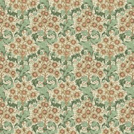 William Morris Upholstery Fabric - 100% Cotton Canvas - Curtain Cushion Material (Orchid Buttercup)
