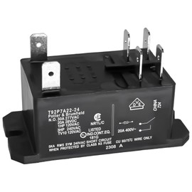 T92P7A22-24 Power Relay, DPST-NO (2 Form A) - 24VAC, 30A General Purpose Relay