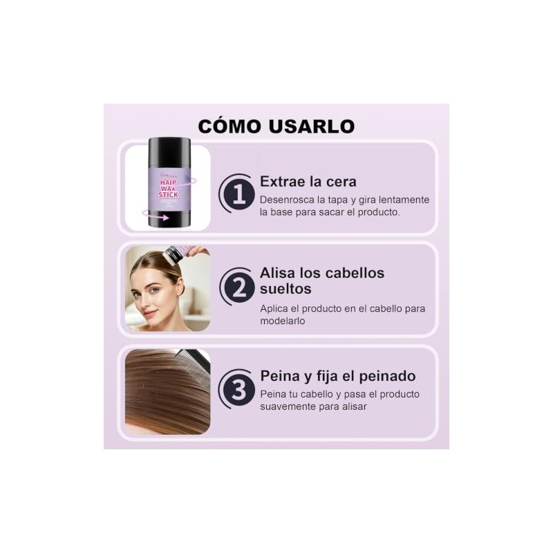 Start Makers Cera en Barra para Cabello de Mujer 60g,