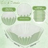 Whaline 500Pcs Sage Green Mini Square Cupcake Liners Disposable Paper