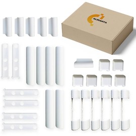 Set of 6 PVC Window and PVC Plastic Door Cover Caps Favorit KF3 EB, EL O, EL U, S, W KF, White by Siegenia