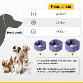 Yanmucy Ear Protection Dog Adjustable Velcro Dog Ear Warmers for Anxiety Relief Pet Snood Ear Protection for Dog Neck and Ears Warmer for Reducing Noise