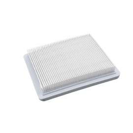 vhbw Paper Air Filter Replacement Filter Compatible with Briggs & Stratton 120K00, 121000, 121200, 121300 Lawnmower, 13.2 x 11.5 x 2.1 cm, White