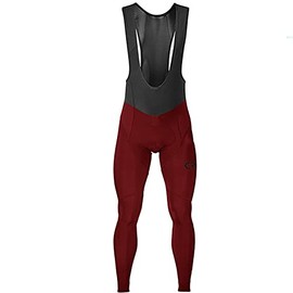 Coconut Ropamo CR Men's Cycling Bib Tights 4D Padded Compression Bike Bib Pants Leggings Riding Bike Bib Tights (XL, Red)