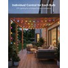 APPECK RGBW Outdoor String Lights 50ft for Patio, with 25