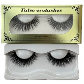 100% Handmade Mink False Eyelashes, Fluffy and Natural Look, 3D Dramatic Style, One Pair (2)