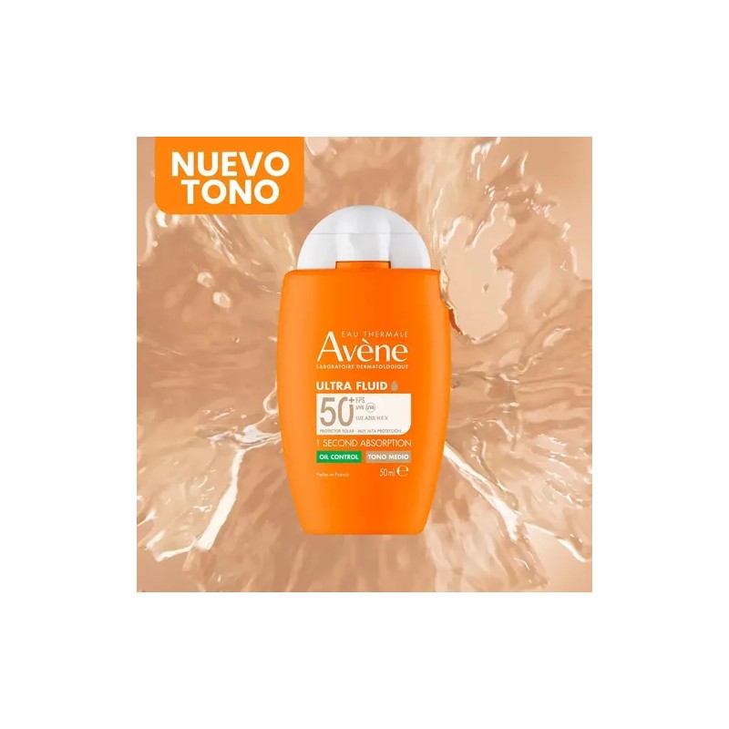 Protector Solar Avne FPS50 Tono Medio Avene Ultra Fluid Oil