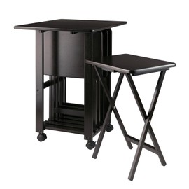 HomeStock Southwestern Style 5-Pc Snack Table Set, Coffee